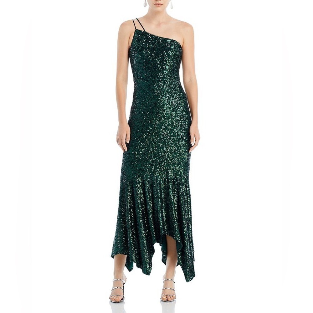 AQUA
Sequin Hanky Hem Dress - 100% Exclusive